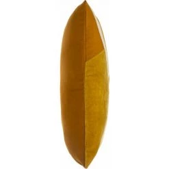 Coussin Velours Et Coton "patch" 30 X 50 Cm Atmosphera - Ocre -France Coussin et housse de coussin Soldes Boutique 49305230 5