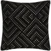 Housse De Coussin "chenille Dot" Noir & Or 40 X 40 Cm Atmosphera - Noir