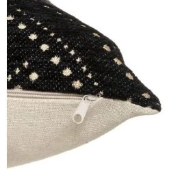 Housse De Coussin "chenille Dot" Noir & Or 40 X 40 Cm Atmosphera - Noir -France Coussin et housse de coussin Soldes Boutique 49305231 3