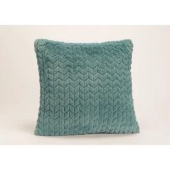Amadeus - Coussin Bleu Canard Chevron 40x40 Cm - Bleu