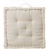 LOLAHOME Coussin De Sol Moderne En Coton, Polyester Blanc 45x45 Cm