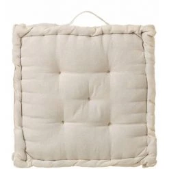 LOLAHOME Coussin De Sol Moderne En Coton, Polyester Blanc 45x45 Cm