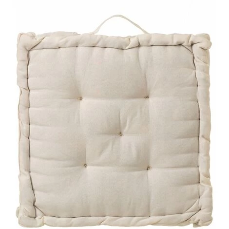 LOLAHOME Coussin De Sol Moderne En Coton, Polyester Blanc 45x45 Cm 1 LOLAHOME Coussin De Sol Moderne En Coton, Polyester Blanc 45x45 Cm