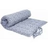 RIDEAUDISCOUNT Matelas De Sol Coussin Palette 100% Coton 120 X 60 X 5 Cm Avec Nouettes Motif Feuillage Imprimé Bleu - Bleu