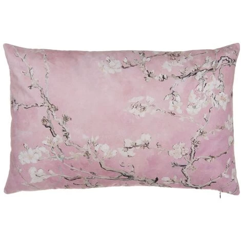 LOLAHOME Coussin Branche En Velours Rose 60x40 Cm 1 LOLAHOME Coussin Branche En Velours Rose 60x40 Cm