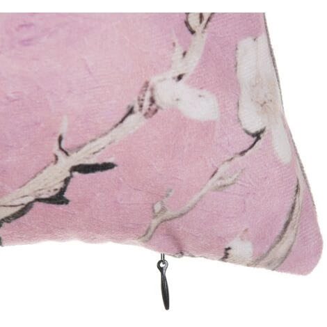LOLAHOME Coussin Branche En Velours Rose 60x40 Cm 4 LOLAHOME Coussin Branche En Velours Rose 60x40 Cm – Image 4