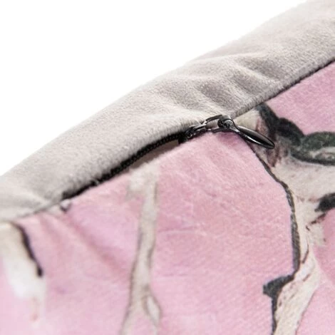 LOLAHOME Coussin Branche En Velours Rose 60x40 Cm 5 LOLAHOME Coussin Branche En Velours Rose 60x40 Cm – Image 5