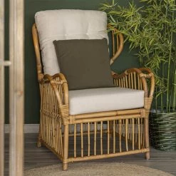 LOLA HOME Coussin Uni Avec Bordure En Coton Naturel Vert Foncé 45x45 Cm