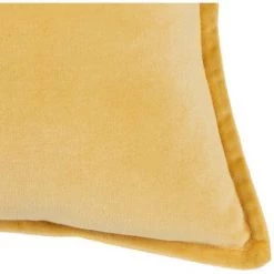 LOLA HOME Coussin Uni Avec Bordure En Velours Jaune Et Coton 60x60 Cm 8 LOLA HOME Coussin Uni Avec Bordure En Velours Jaune Et Coton 60x60 Cm -France Coussin et housse de coussin Soldes Boutique 50057858 4