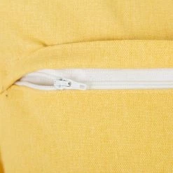 LOLA HOME Coussin Uni Avec Bordure En Velours Jaune Et Coton 60x60 Cm 9 LOLA HOME Coussin Uni Avec Bordure En Velours Jaune Et Coton 60x60 Cm -France Coussin et housse de coussin Soldes Boutique 50057858 5