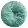RIDEAUDISCOUNT Coussin Coquille 43 Cm Non Déhoussable Velours Uni Vert - Vert