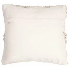 RIDEAUDISCOUNT Housse De Coussin 40 X 40 Cm Déhoussable Tissage Artisanal Petites Boules Toile Epaisse Beige - Ecru -France Coussin et housse de coussin Soldes Boutique 50840894 3