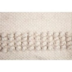 RIDEAUDISCOUNT Housse De Coussin 40 X 40 Cm Déhoussable Tissage Artisanal Petites Boules Toile Epaisse Beige - Ecru -France Coussin et housse de coussin Soldes Boutique 50840894 5