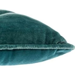 AUTRES Galette De Chaise Velours Coton - 38 X 38 Cm - Bleu -France Coussin et housse de coussin Soldes Boutique 50846770 5