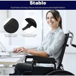 ALMI Coussin D'Accoudoir, Coussin De Bras De Chaise En Mousse à Mémoire Aide à Soulager Votre Stress, Coussin De Coude Ergonomique Pour Les Chaises De Bureau, Les Fauteuils Roulants, Noir -France Coussin et housse de coussin Soldes Boutique 50910324 4