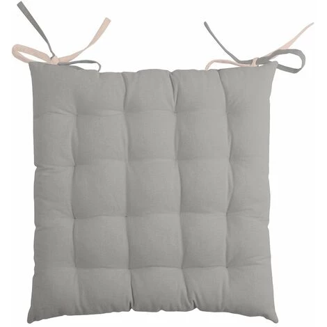 LOVELY CASA Lot De 4 Galettes De Chaise 16 Points 40x40 Duo Poudre Souris Coton - Rose 2 LOVELY CASA Lot De 4 Galettes De Chaise 16 Points 40x40 Duo Poudre Souris Coton - Rose – Image 2