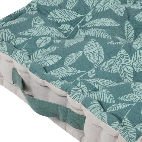 LOVELY CASA Coussin De Sol 45x45 Cm Nashi Céladon Coton - Bleu 2 LOVELY CASA Coussin De Sol 45x45 Cm Nashi Céladon Coton - Bleu – Image 2