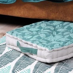 LOVELY CASA Coussin De Sol 45x45 Cm Nashi Céladon Coton - Bleu 6 LOVELY CASA Coussin De Sol 45x45 Cm Nashi Céladon Coton - Bleu -France Coussin et housse de coussin Soldes Boutique 51280426 3