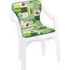 EMMEVI Coussin De Chaise De Jardin Pliant Douce Intérieur Extérieur Bar Dehor Motif Coccinelle - Vert