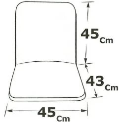 EMMEVI Coussin De Chaise De Jardin Pliant Douce Intérieur Extérieur Motif Rayé - Bleu -France Coussin et housse de coussin Soldes Boutique 51349121 3