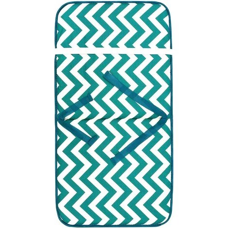 EMMEVI Coussin De Chaise De Jardin Pliant Douce Intérieur Extérieur Motif à Rayures En Zigzag - Vert 2 EMMEVI Coussin De Chaise De Jardin Pliant Douce Intérieur Extérieur Motif à Rayures En Zigzag - Vert – Image 2