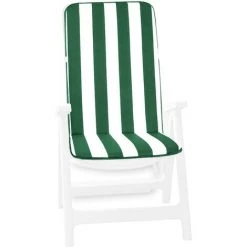 EMMEVI Coussin De Chaise De Jardin Pliant Douce Moderne Intérieur Extérieur Bar Dehor Motif Rayé - Vert