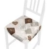 EMMEVI Coussin Pour Chaise Doux Universel Lavable Housses De Chaise Lacets De Fixation Coeurs