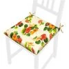 EMMEVI Coussin Pour Chaise Doux Universel Lacets De Fixation Lavable Housses De Chaise Fleuri