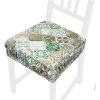 EMMEVI Coussin Pour Chaise En Coton Amovible Lavable Bande Élastique Housse De Chaise Majolique Gothique