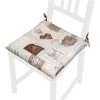 EMMEVI Coussin Pour Chaise Doux Universel Lacets De Fixation Lavable Housses De Chaise Coeurs