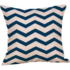 LITZEE Lot De 6 Housses De Coussin En Toile Imprimées, Oreillers Décoratives 45 X 45 Cm - Style Aléatoire -France Coussin et housse de coussin Soldes Boutique 51546387 5