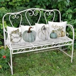 LITZEE 4pcs Housse De Coussin, Décoratif Taie D'oreiller,Housse De Coussin Pour Décorative Maison Canapé,Housse De Coussin (45cm X 45 Cm) Housse De Coussin Automne (pas De Noyau D'oreiller) -France Coussin et housse de coussin Soldes Boutique 51554335 5