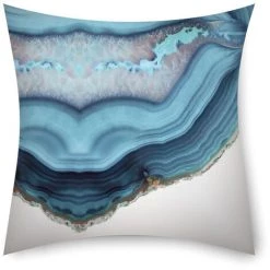 LITZEE Taie D'oreiller, Set De 4 Housse De Coussin, Taies D'oreiller Décoratives En Lin, Couvre-oreiller Intérieur Extérieur Imperméable, Housse De Coussin Pour Banc Canapé Salon Décor 45 X 45 Cm (Océan) (pas De Noyau D'oreiller) -France Coussin et housse de coussin Soldes Boutique 51554505 3