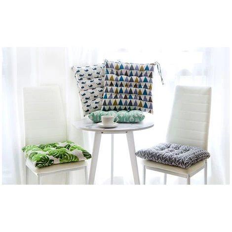 LITZEE Coussins De Chaise Coussin De Siège Intérieur Extérieur Salle à Manger Jardin 40x40cm Carré ?Monstera? 3 LITZEE Coussins De Chaise Coussin De Siège Intérieur Extérieur Salle à Manger Jardin 40x40cm Carré ?Monstera? – Image 3