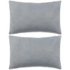 YOUTHUP Jeu De Coussin 2 Pcs Velours 40 X 60 Cm Gris - Gris