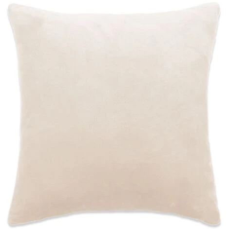 YOUTHUP Housse De Coussin 4 Pcs Velours 50 X 50 Cm Blanc Cassé - Blanc 2 YOUTHUP Housse De Coussin 4 Pcs Velours 50 X 50 Cm Blanc Cassé - Blanc – Image 2
