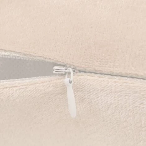 YOUTHUP Housse De Coussin 4 Pcs Velours 50 X 50 Cm Blanc Cassé - Blanc 5 YOUTHUP Housse De Coussin 4 Pcs Velours 50 X 50 Cm Blanc Cassé - Blanc – Image 5