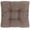 YOUTHUP Coussin De Siège De Jardin Taupe 50x50x10 Cm Tissu - Brun