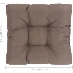 YOUTHUP Coussin De Siège De Jardin Taupe 50x50x10 Cm Tissu - Brun 9 YOUTHUP Coussin De Siège De Jardin Taupe 50x50x10 Cm Tissu - Brun -France Coussin et housse de coussin Soldes Boutique 51871716 5