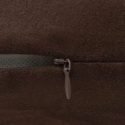 YOUTHUP Housse De Coussin 4 Pcs 50x50 Cm Polyester Faux Daim Marron - Brun -France Coussin et housse de coussin Soldes Boutique 51875194 3