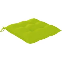 YOUTHUP Coussins De Chaise 2 Pcs Vert Vif 40x40x7 Cm Tissu - Vert -France Coussin et housse de coussin Soldes Boutique 51886148 3