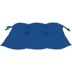 YOUTHUP Coussins De Chaise 2 Pcs Bleu 40x40x7 Cm Tissu - Bleu -France Coussin et housse de coussin Soldes Boutique 51886153 4