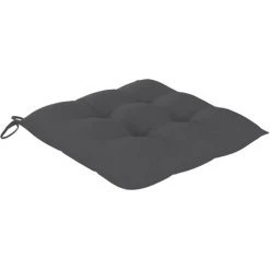 YOUTHUP Coussins De Chaise 2 Pcs Anthracite 50x50x7 Cm Tissu - Anthracite -France Coussin et housse de coussin Soldes Boutique 51886160 3