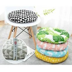 QERSTA Galette De Chaise Ronde, 100% Coton Et Lin - Confortables - Coussins épais Et Respirants 40 * 40 * 6cm 8 QERSTA Galette De Chaise Ronde, 100% Coton Et Lin - Confortables - Coussins épais Et Respirants 40 * 40 * 6cm -France Coussin et housse de coussin Soldes Boutique 51901980 4
