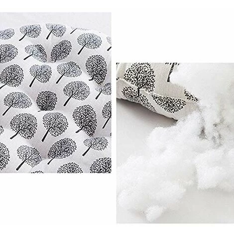 QERSTA Galette De Chaise Ronde, 100% Coton Et Lin - Confortables - Coussins épais Et Respirants 40 * 40 * 6cm 5 QERSTA Galette De Chaise Ronde, 100% Coton Et Lin - Confortables - Coussins épais Et Respirants 40 * 40 * 6cm – Image 5