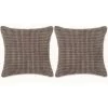 Topdeal Jeu De Coussin 2 Pcs Velours 60 X 60 Cm Marron