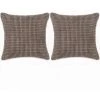Topdeal Jeu De Coussin 2 Pcs Velours 45 X 45 Cm Marron
