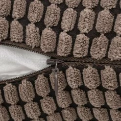 Topdeal Jeu De Coussin 2 Pcs Velours 45 X 45 Cm Marron -France Coussin et housse de coussin Soldes Boutique 52080788 3