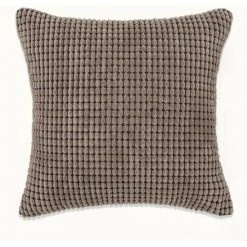 Topdeal Jeu De Coussin 2 Pcs Velours 45 X 45 Cm Marron -France Coussin et housse de coussin Soldes Boutique 52080788 4