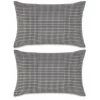 Topdeal Jeu De Coussin 2 Pcs Velours 40 X 60 Cm Gris